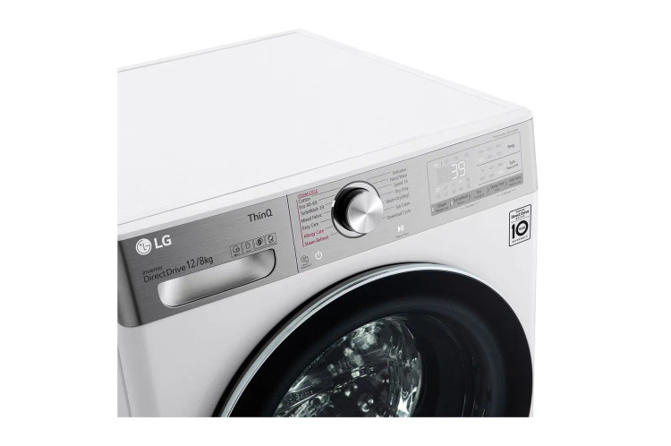 ماشین لباسشویی 12 کیلویی ال جی V12 مدل WDV1260WRP